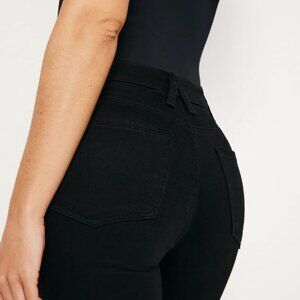 Good American Black Skinny Jeans good legs crop